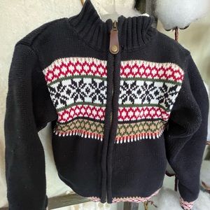 Skyer zip up ski sweater, fleece lined. Very weary